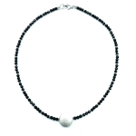 Collier mit Zwischenteil aus Silber